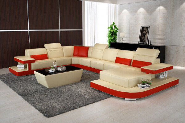 Paysage vivant Suite d'angle Canapé d'angle Suite rembourrée Canapés Canapés neufs