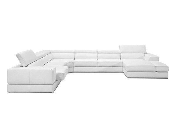 Relax Living Landschaft U-Form Ecksofa Couch Sofa Ledersofa Suite