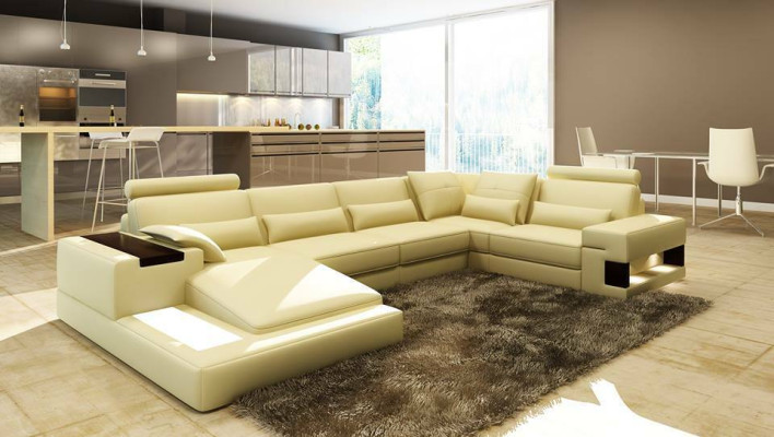 Marques Sofa Canapé paysage intérieur Canapé en cuir Canapé Suite Paysages résidentiels