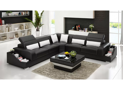 Canapés en cuir, design, salon, mobilier rembourré bon marché, ensemble de sièges, nouveau canapé