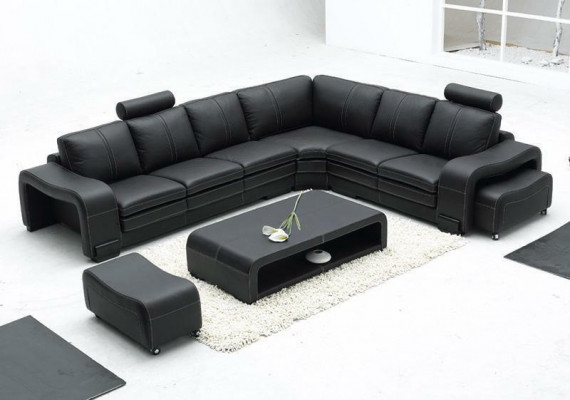 Sofa Set Area de siège Suite Rembourrage Paysage de vie Canapé d'angle Pupitre
