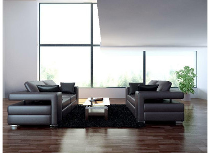 Canapé moderne en cuir Canapé canapé Salon paysage 3+2+1 Place Suite Design