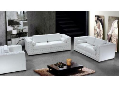 Canapé en cuir Canapé Paysage de vie 3+2+1 Fauteuil Canapé Suite Design Décor neuf