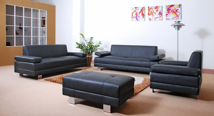 Ensemble de canapés Design Canapés Canapés 311 places Ensemble de canapé en cuir