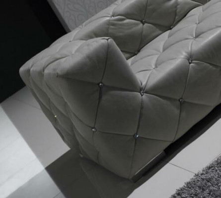 Canapé moderne en cuir Chesterfield Canapé en cuir Paysage vivant Canapé d'angle Canapé en cuir
