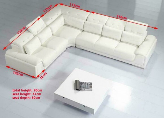 Canapé d'angle paysage vivant Canapé Canapé Suite Rembourrage Canapé d'angle en L