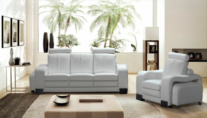 Canapé en cuir 3 places canapé canapé TV fauteuil canapé rembourré canapé de salon