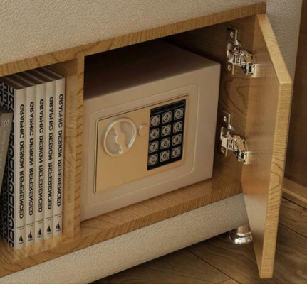 Lit fonctionnel de luxe avec rangement sécurisé pour ordinateur portable, lits doubles de mariage xxl en cuir pour hôtel