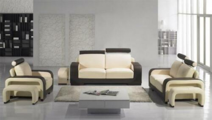 Canapé trois places Canapé Tissu Designer 3 places Canapés Canapés Cuir Textile Tissu