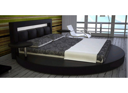 Lit rond Lits design ronds Hôtel en cuir Double cadre Luxueux Sommeil