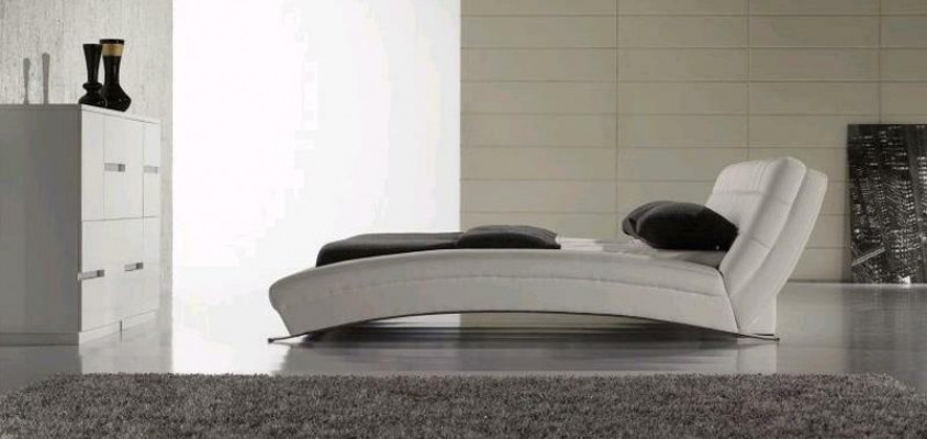 Lit Lits Tapisserie Double Mariage Luxe Cuir Moderne Designer Chambre