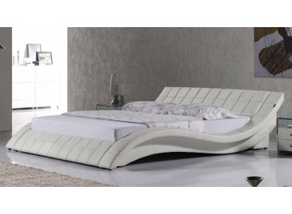 Lit rembourré design Lit blanc Lits Lit en cuir Lit double Lit de mariage Lit design