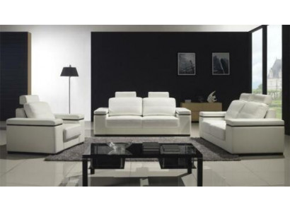 Canapé 3 places Canapés design Rembourrage moderne Canapés en cuir Relax Trois places