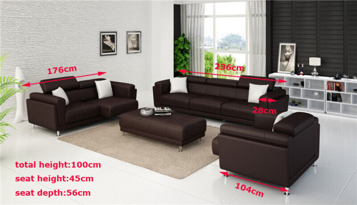 Design de ensembles Canapés Canapés 32 Seater Sofa set Set Canapé en cuir
