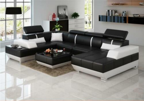 Design Living landscape U-shape big Ecksofa Sofa Couch Polsterung xxl Suite