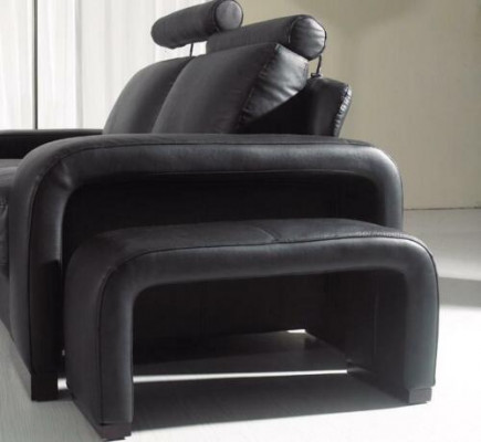 Canapé 2 places Sofa Canapé Rembourré Canapés Canapés avec tabouret Suite