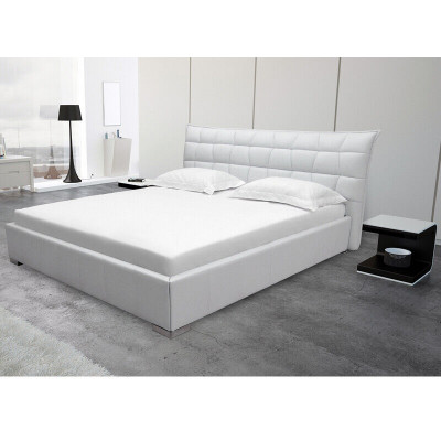 Conception de lit en cuir Lits doubles de luxe Mariage moderne Cadre de sommeil d'hôtel
