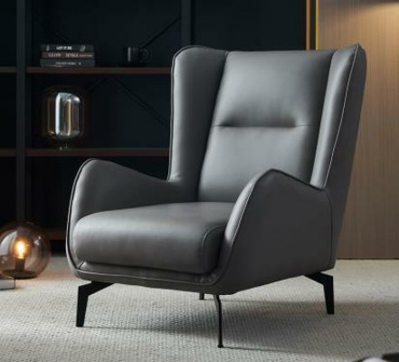 Luxe Fauteuil Club TV Rembourrage Canapé Design Fauteuil Relax Cuir Lounge