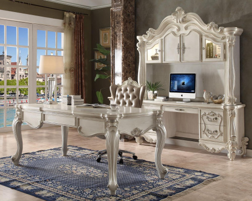 Bureau + fauteuil de bureau table en bois chaise 3 pièces. Ensemble bureau d'ordinateur
