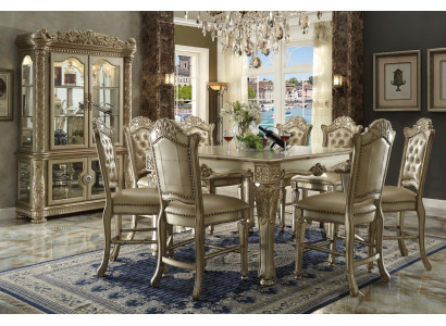 Salle à manger Ensemble de salle à manger Classique s Ensemble Table à manger 6x Fauteuils Chesterfield