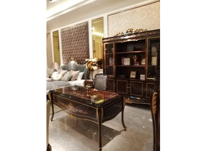 Mobilier Salle d'étude Bureau Meubles Table Fauteuil Ensemble de 2 pièces Suite Bureau