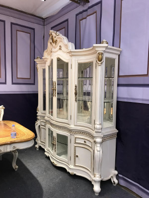 Vitrine Armoire Vitrines Décoration Salon Afficher des armoires Conception baroque