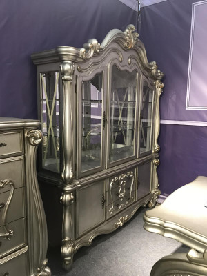 Vitrines Bar en verre Armoire de maison Baroque Armoires Étagère murale en bois Vitrine