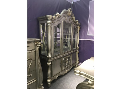 Vitrines Bar en verre Armoire de maison Baroque Armoires Étagère murale en bois Vitrine