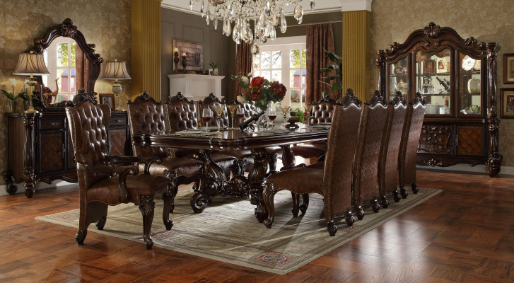 Salle à manger Suite 9 pièces Baroque Rococo Table 8x Chaises groupe de chaises