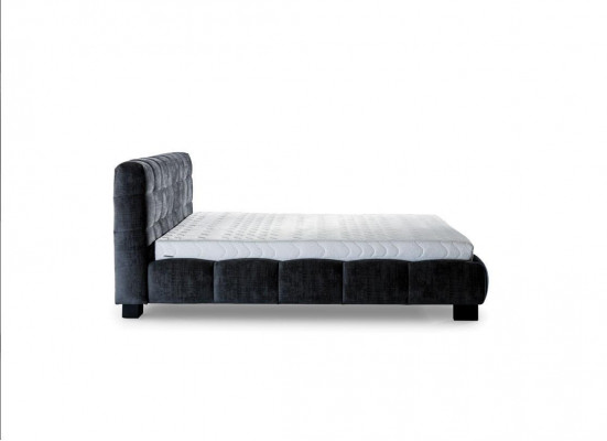 Lit Gris Chambre Mobilier Textile Design 160x200cm Lits Velours