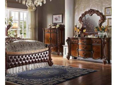 Miroir Commode Armoire décorative Commodes Buffet Ensemble de chambre Bois