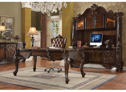 Ensemble de bureau Bureau Chaise exécutive Bureau complet Rococo Baroque 2 pièces. ensemble