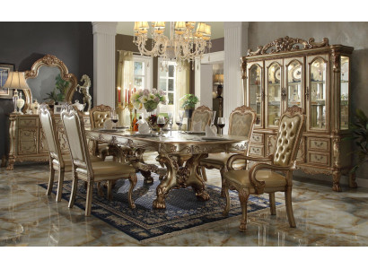 Classique r Luxe Table Bois Tables Rococo Baroque Déco Style Antique Salle à manger Salon