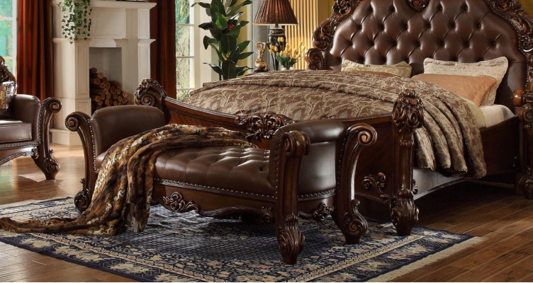 Siège Rembourré Tabouret Rembourré Tabouret en cuir Style en bois Designer Chesterfield