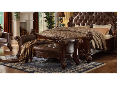 Siège Rembourré Tabouret Rembourré Tabouret en cuir Style en bois Designer Chesterfield