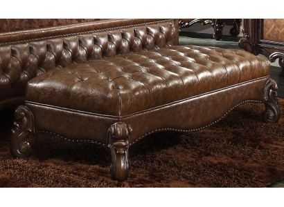 Chaise longue style antique canapé inclinable divan bain de soleil chaise cuir baroque rococo nouveau