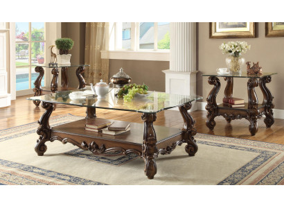 Table basse design élégante, table d'appoint décorative pour canapé, table de salon baroque