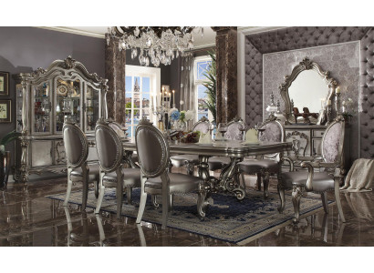 Salle à manger Ensemble Table 8x Chaise Commode Miroir Baroque neuf 11 pièces.