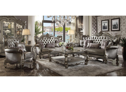 Meubles de luxe Ensemble de canapés Canapé Tissu Canapé Rembourrage 3+2+1 Places Table basse nouvelle