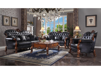 Ensemble complet Ensemble de canapés 3 places 2 places 1 place + Table basse Paysage de vie du designer