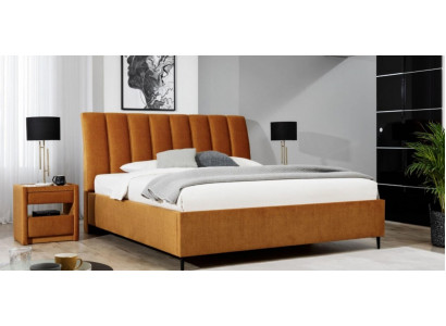 Lit Orange Chambre Rembourrage Mobilier Textile de Chambre à Coucher Style Moderne Lits