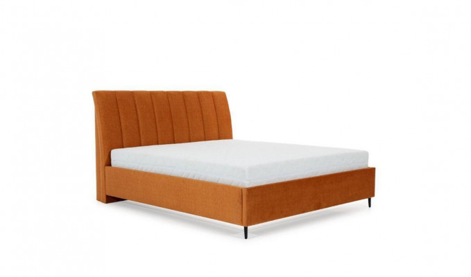 Lit Orange Chambre Rembourrage Mobilier Textile de Chambre à Coucher Style Moderne Lits