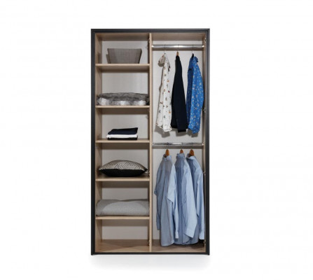 Placard de garde-robe loft armoire multi-usage - Armoire en bois meubles armoires brun