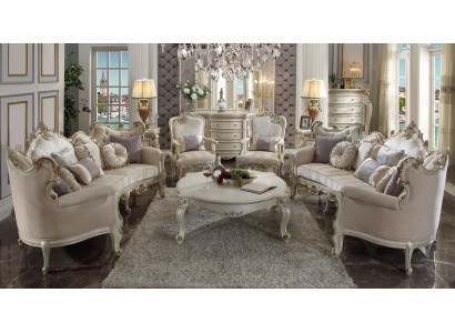 Ensemble de canapés de luxe Sofa Set couch Sofa Upholstery 4+4+1+1 places avec table basse