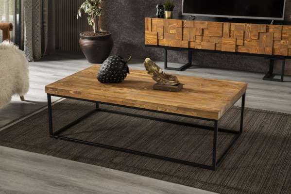 Table basse Loft Design Mobilier Table 120x80 Salon Table en bois Tables basses