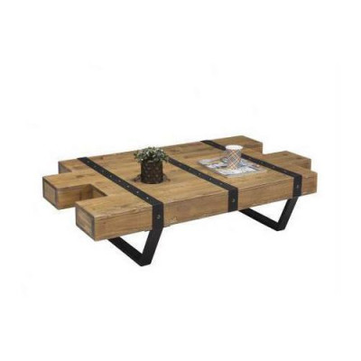 Table basse Loft Design Meubles Table 130x80 Table de séjour Table en bois Tables basses