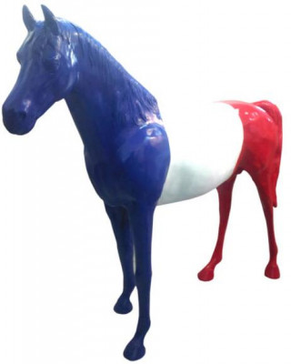 Statue de cheval France Décoration Statues Déco Sculptures Art abstrait xxl