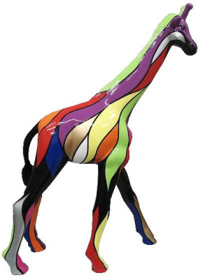 Statue de design Couleur Sculpture abstraite Figures statues Peints à la main Décoration