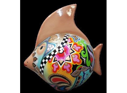 Décoration de la maison Sculptures Statues Figurines Poisson abstrait Figurine Décoration artisanale