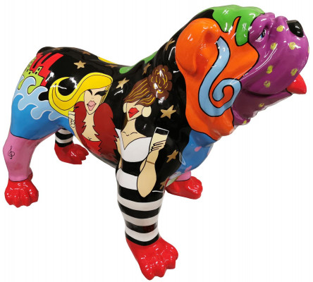 Abstrakte Figuren Statue Figuren Dekoration Hund Garten Skulptur Skulpturen 75x100